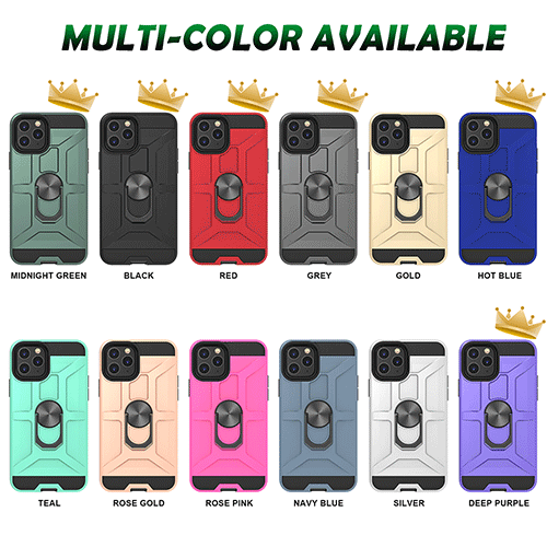 Beskyttende telefonetui i militærkvalitet med magnetisk støtte