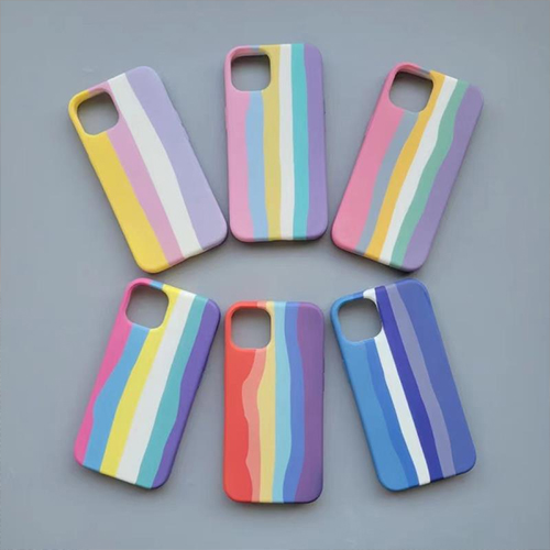 Silikone Rainbow Pattern telefonetui